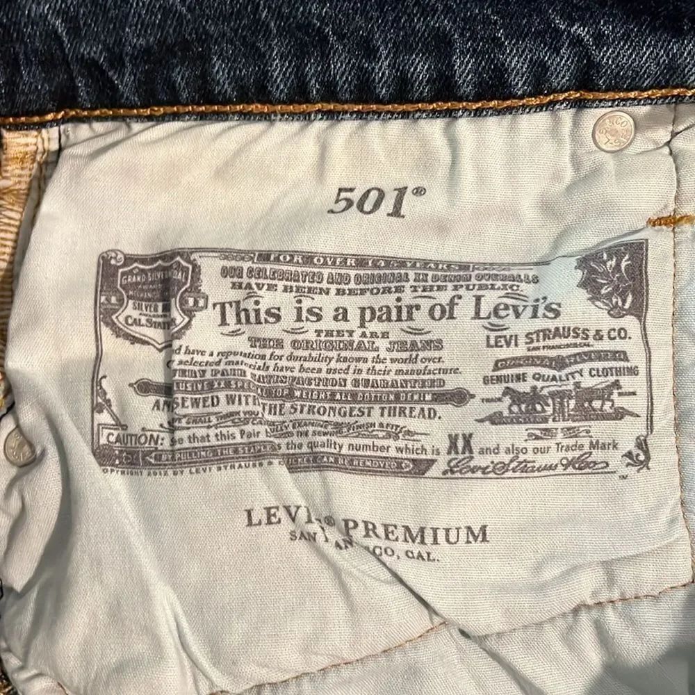 Levi’s Premium 501 ORIGINAL FIT HIGH RISE WOMEN'S SHORTS - Picture 13 of 14